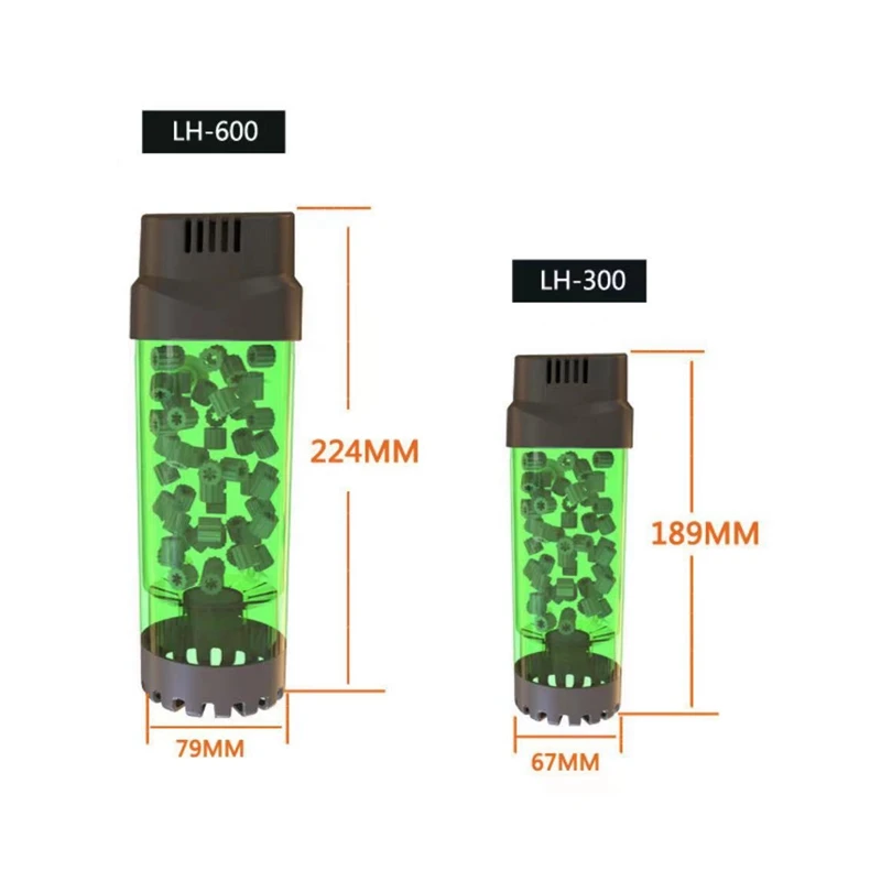 Qanvee аквариум с флюидизированной подвижной кроватью K1 медиафильтр коробка био Губка Очиститель фильтр