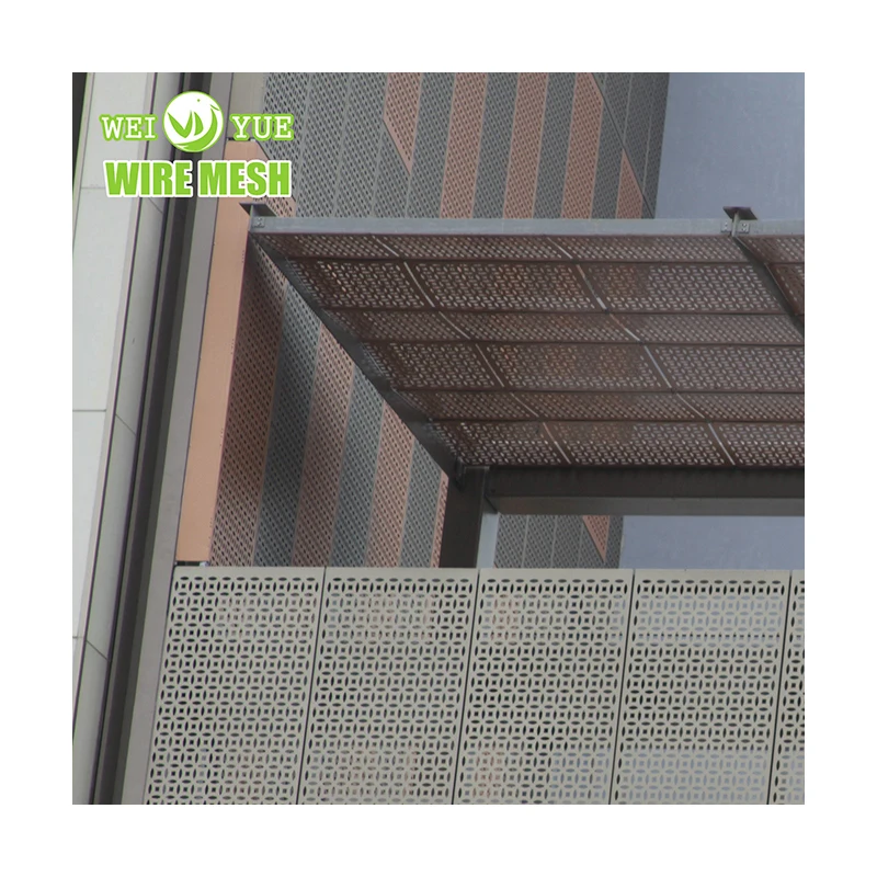 2020 Hot Sale AA1050 Material Aluminum Engraving Perforated Facade Panel