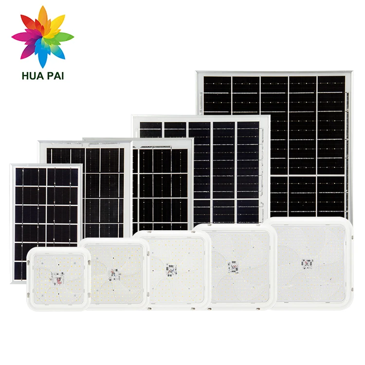 High Quality Remote Control Square Aluminum Waterproof 40w 60w 100w 200w 300w Solar Led Ceiling Light