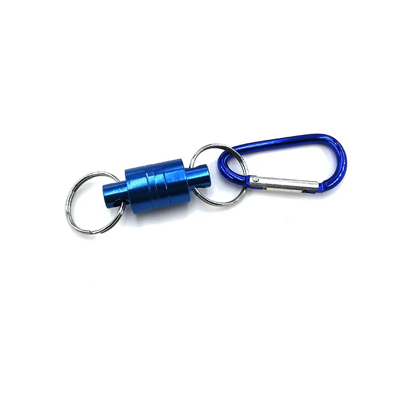 Fishing Climbing Connector Clip Magnetic Keychain Buckle Holder Metal Strong Magnetic Telescopic Buckle KeychaIn