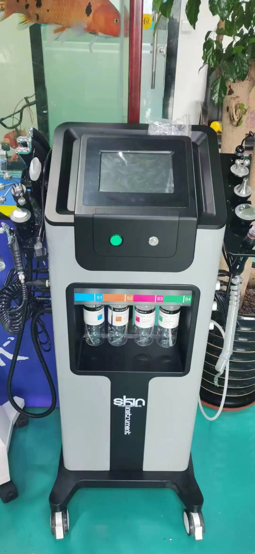 10 in 1 Vertical Deep Clean Hydro Microdermabrasion Facial Blackhead Remover Jet Peel Facial Beauty Machine