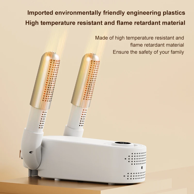 Portable Dual-Purpose Smart Travel UV Shoe Dryer Foldable Constant Temperature Football Shoe Drying Machine Electric US Plug RV