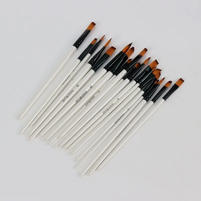 Professional paint brush manufacturers 6pcs paint brush set watercolor oil painting brush art supplies