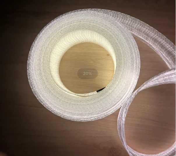 Decorative fiber optic cable fabric mesh lights for outdoor tree landscape lighting