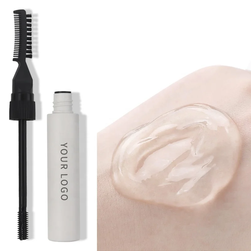 Low MOQ Custom Your Own Logo Best New Grey Tube Brow Freeze Wax Gel Long Lasting Dry Fast Waterproof Liquid Clear Eyebrow Gel