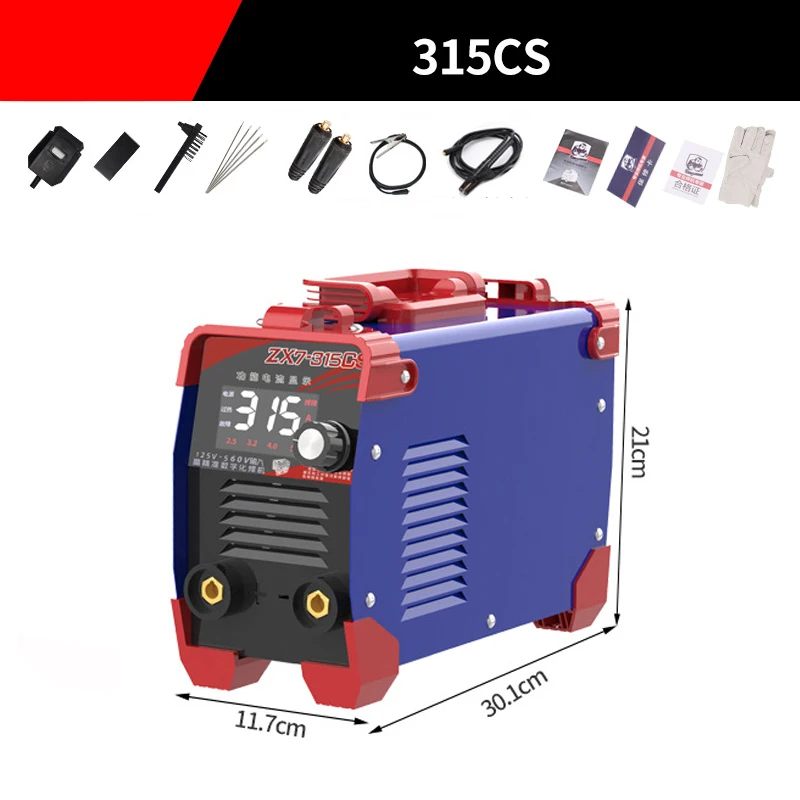 220V/380V 225-315 Amp Output Dual Voltage DC Manual Metal Arc Spot Welder with TIG Function Inverter