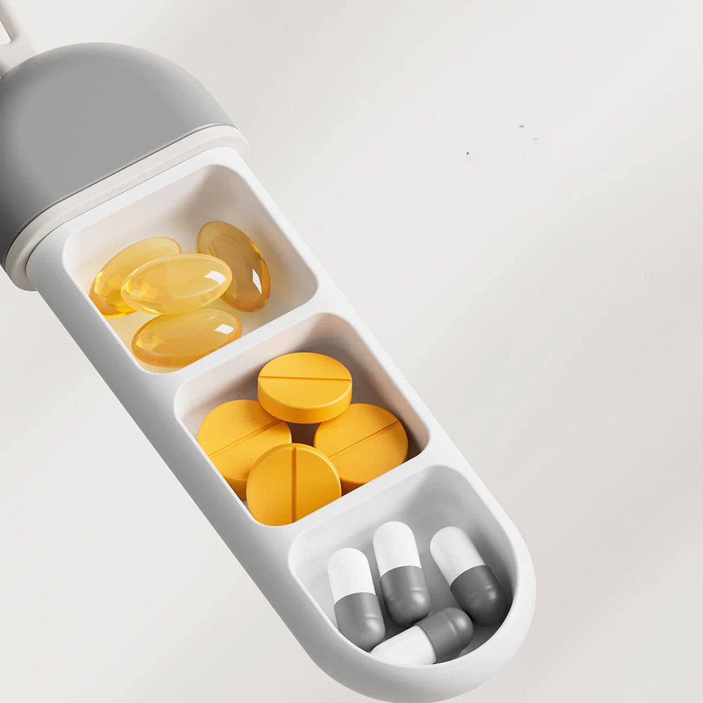 Fashion Portable Nordic Style Pill Box Tablet Pillbox Dispenser Medicine Boxes 3 Grids Dispensing Storage Kit Organizer