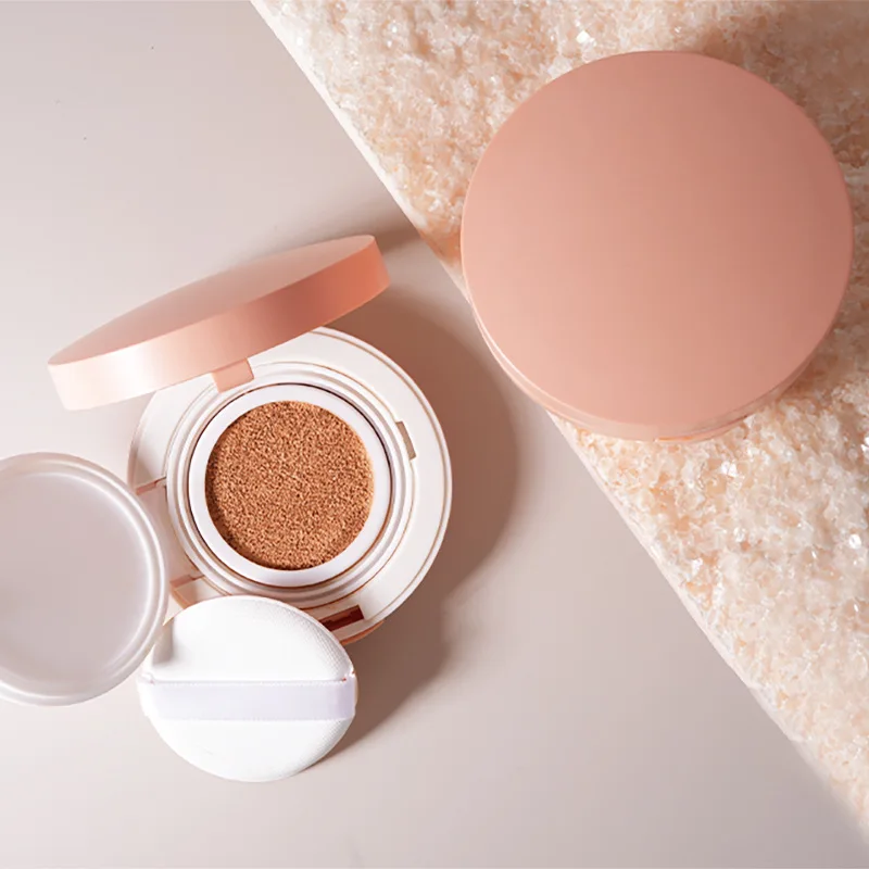 Private label pink BB cream cushion foundation light to dark color for all skin foundation makeup