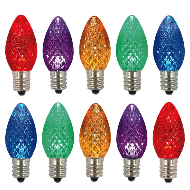 Christmas decorative multicolor strawberry C7 0.6W E12 led filament spare parts led e14 bulb