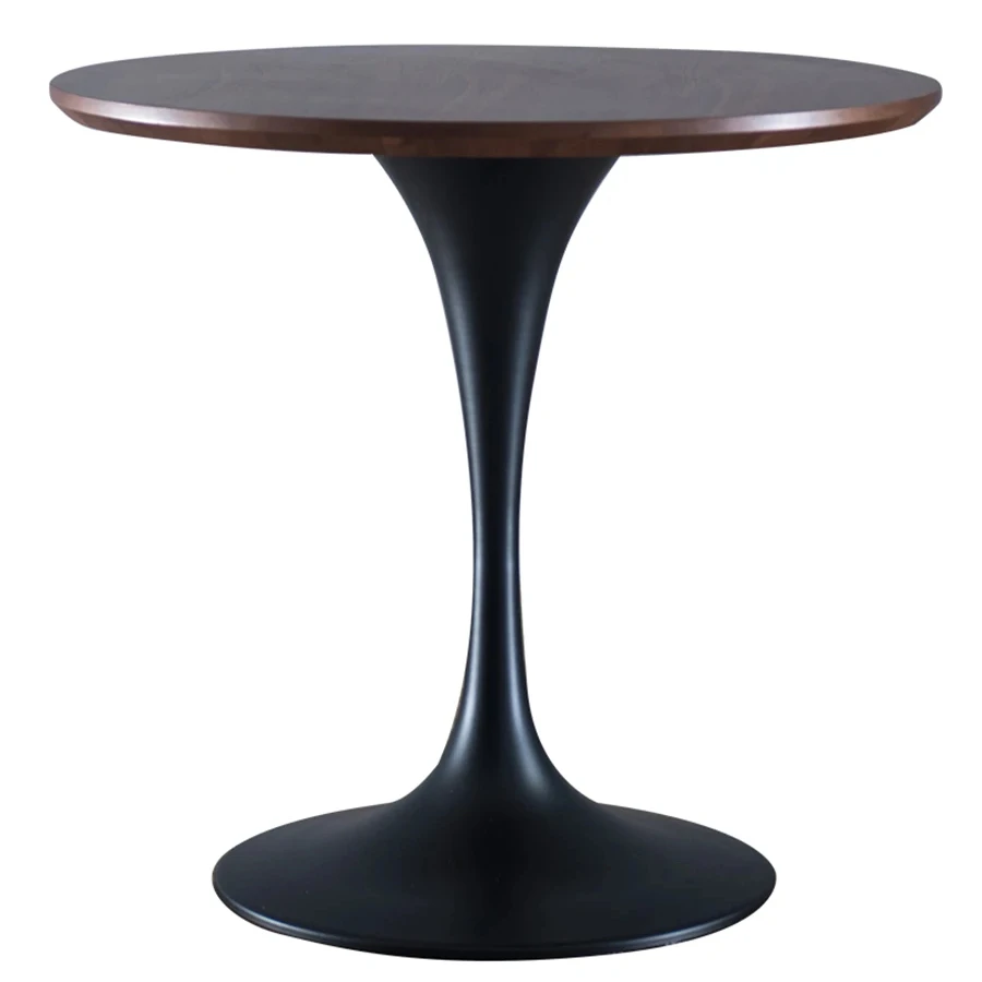 Coffee Table Customize Europe Style  Dining Table Round Metal Wood Home Furniture Cafe Table
