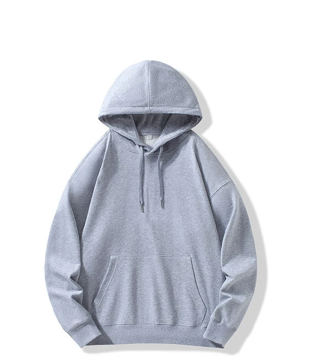 Unisex Solid Basic Oversized Hoodies Loose Sweatshirt Long Sleeve Kangaroo Pocket Drop Shoulder Pullovers Top Sweaters