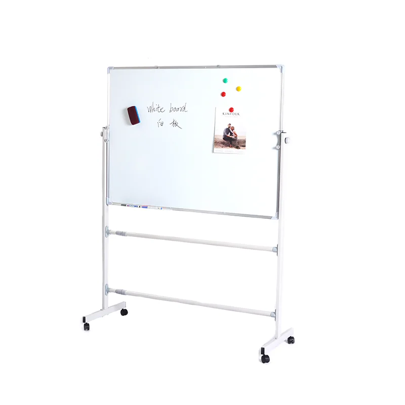Sell whiteboard easel with wheels silver frame bracket type whiteboard
