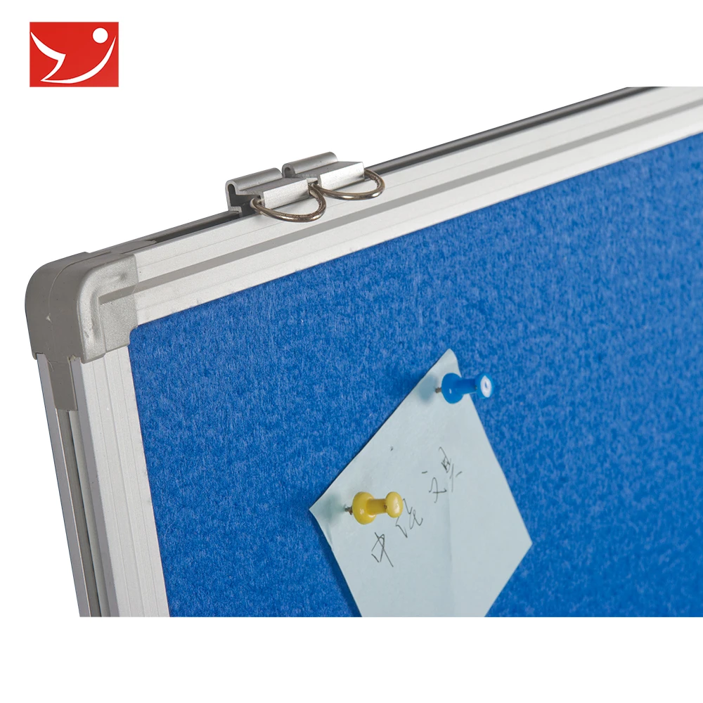 Pine wood Grey Wall mounted Fabric Pin memo Board