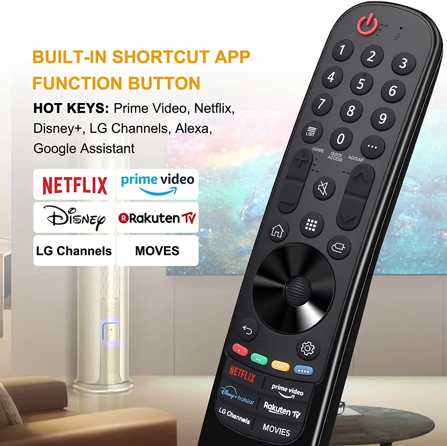 AN-MR21GA Infrared Replacement Replaced Magic Remote Control fit for LG OLED TV No Voice No Mouse