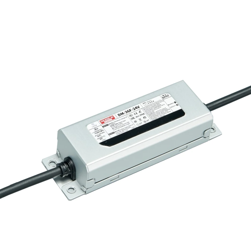 Growling high quality m w  silver waterproof ip68 36w led driver 24v 1.5a power supply for led light