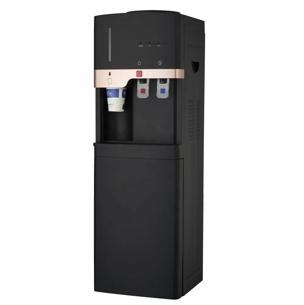 new   hot and cold water cooler with cup holder free standing water dispenser