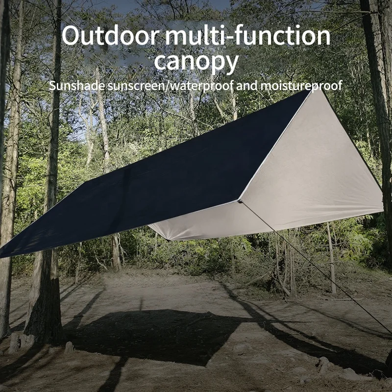 Square Outdoor Camping Hammock Rain Fly Waterproof Tent Footprint for Outdoor Awning Hiking SMOOTH DURABLE