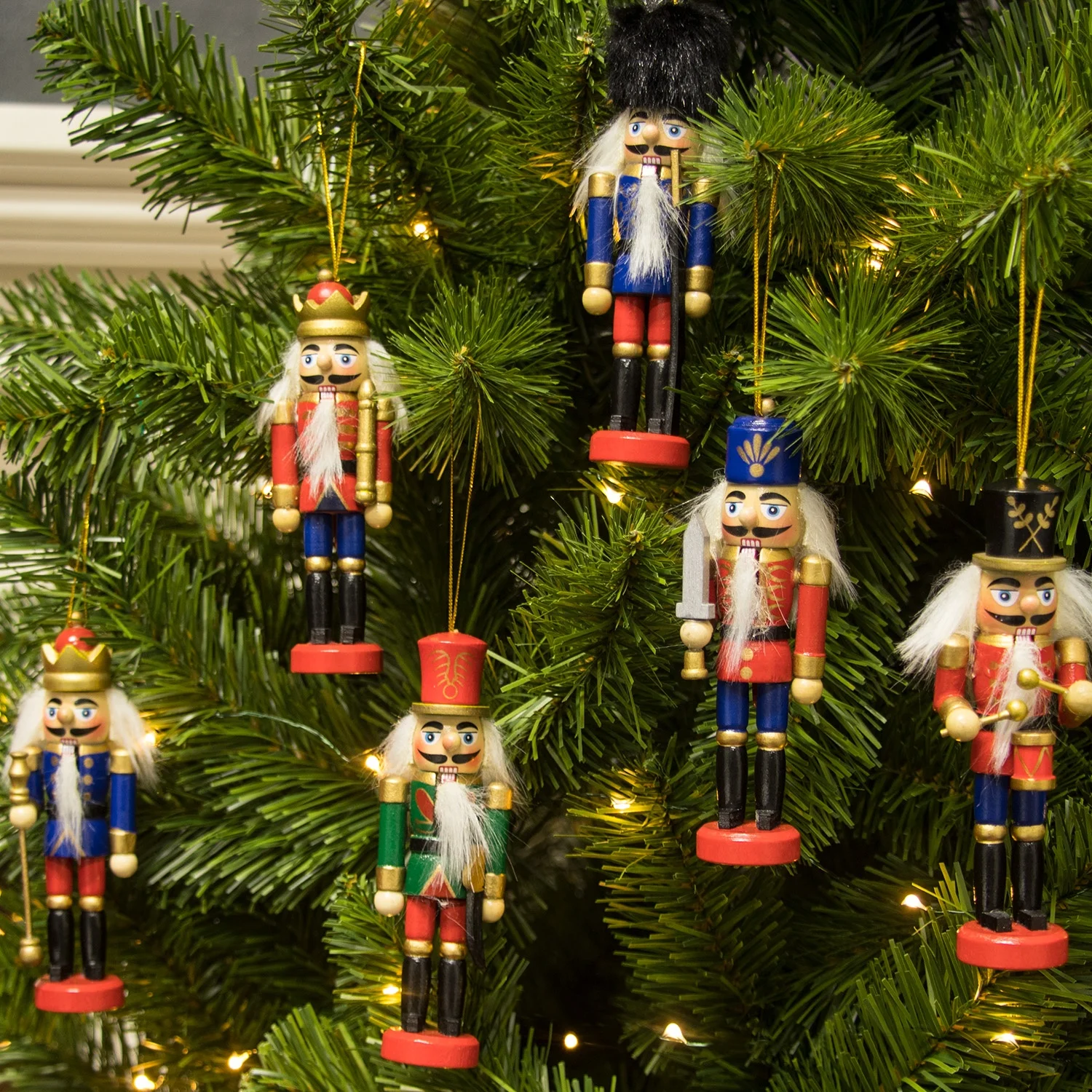 Custom Christmas ornaments holiday outdoor decorative giant 1.8M 6ft wooden nutcracker soldier