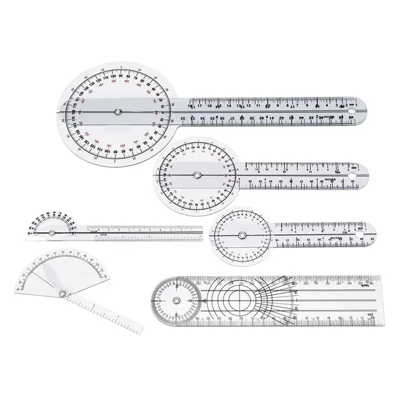Spinals Goniometer Protractors Userful Multi-Ruler Goniometer Angle Medical Spinal Ruler 360 Degree 180 Degree