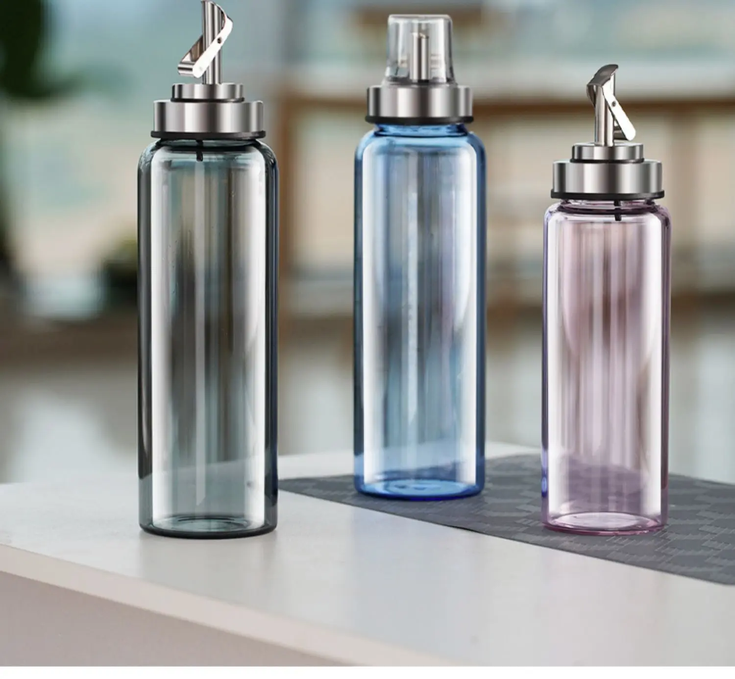 Portable Premium Durable Material Cooking White Storage Oil Glass Bottle