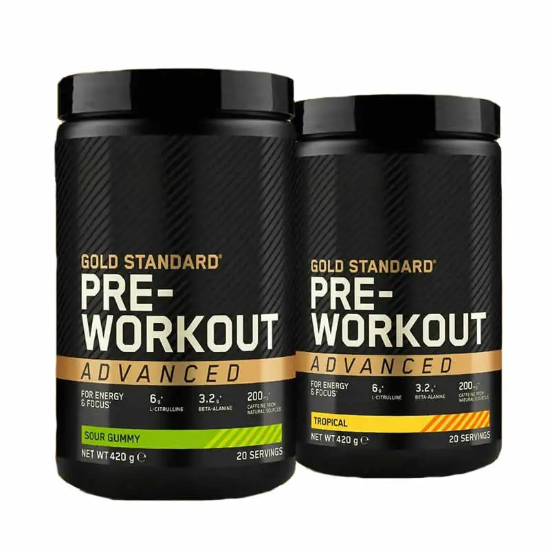 OEM 2022 Wholesale Optimum Nutrition Pre Workout Gummy Energy BCAA Gummies Supplier Vitamin B12 Supplement preworkout Gummies