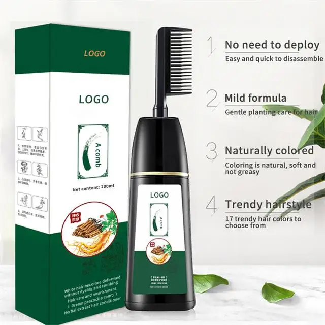 New Arrival Hair Care Comb Magic White Hair Dye for Wholesale Mieano Magic Black Hair Color