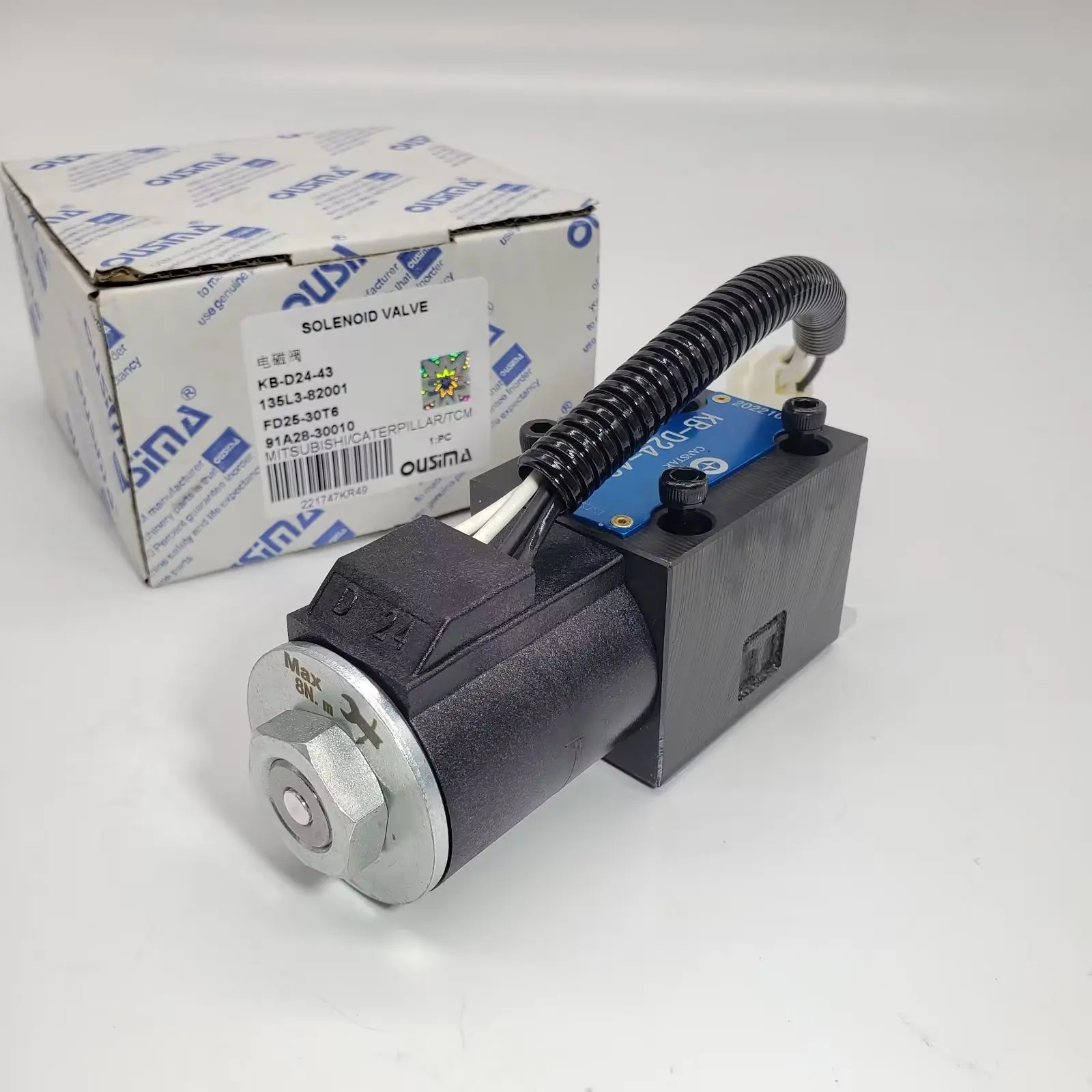 Группа электромагнитных клапанов экскаватора osima KB-D24-43 135L3-82001 FD25-30T6 91A28-30010 для MITSUBISHI/CATERPILLAR/TCM