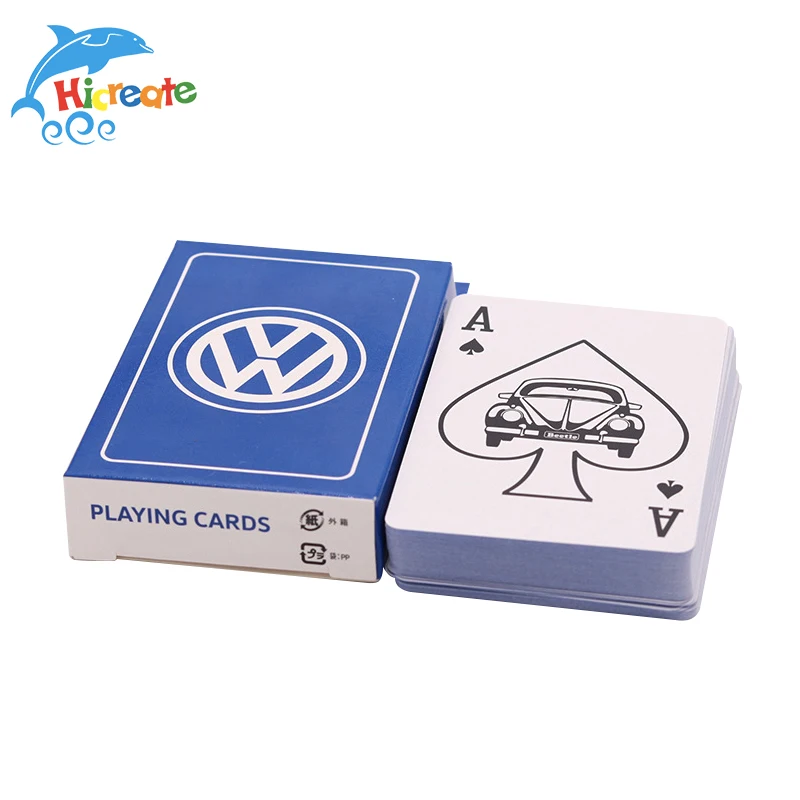 Card Game Manufacturer Custom Blue Paper Playing Cards Printing With Logo