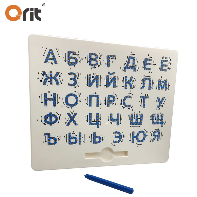 Магнитный Рисунок Алфавит Написанная доска Дети Игрушка Rudiment русская версия Образование