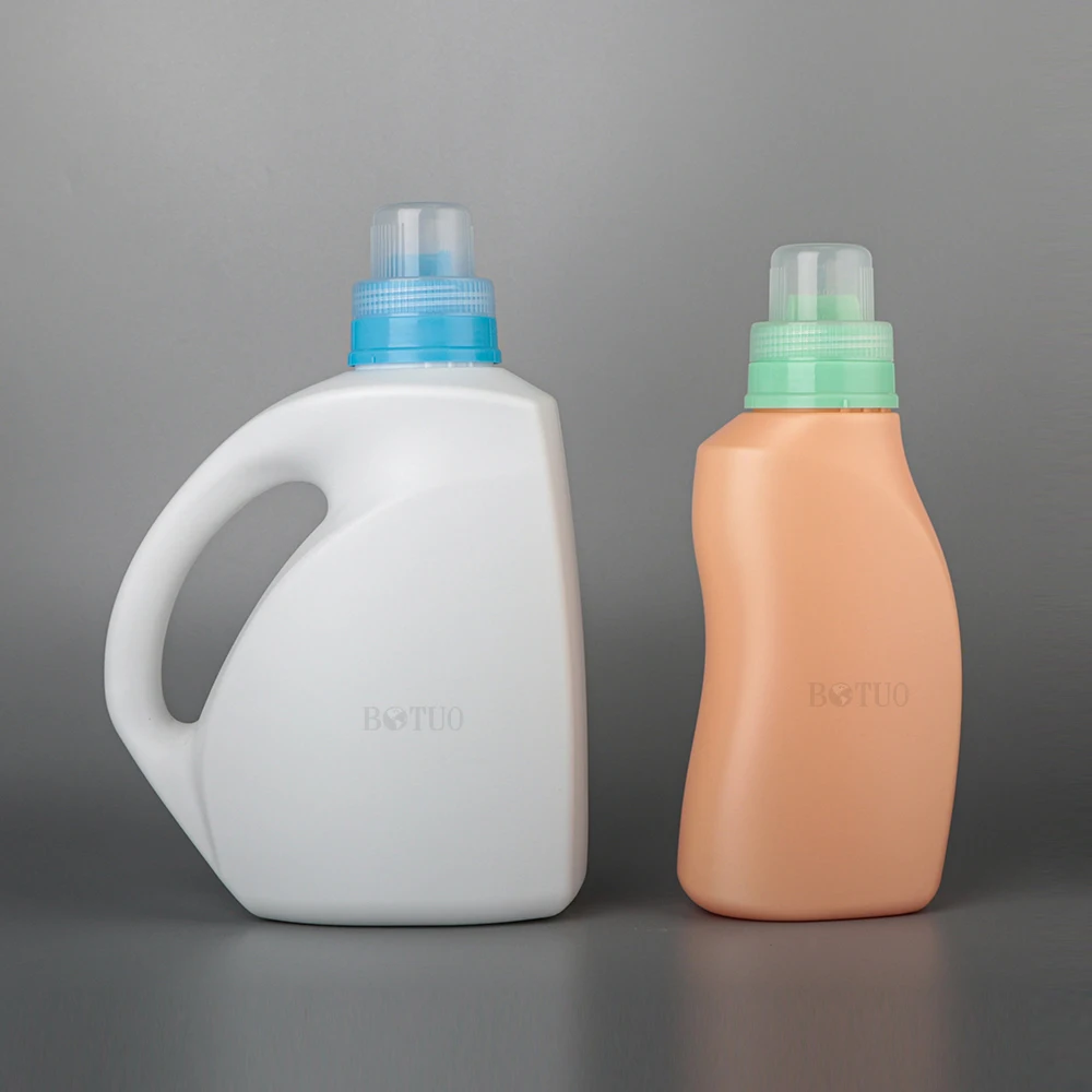 Unique Shape 900ml 2200ml Laundry Detergent Liquid Bottle And HDPE Bottle Plastic Packaging For Household