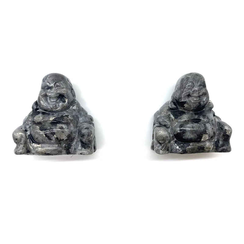 Natural  Rose quartz Crystal Laughing Buddha Quartz  Hand Carved Stone Statue in Hot Sale