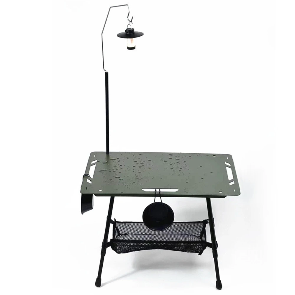 OEM Portable Ultralight Multifunctional Foldable Aluminum Metal Beach Tactics IGT Folding Camping Outdoor Picnic Table