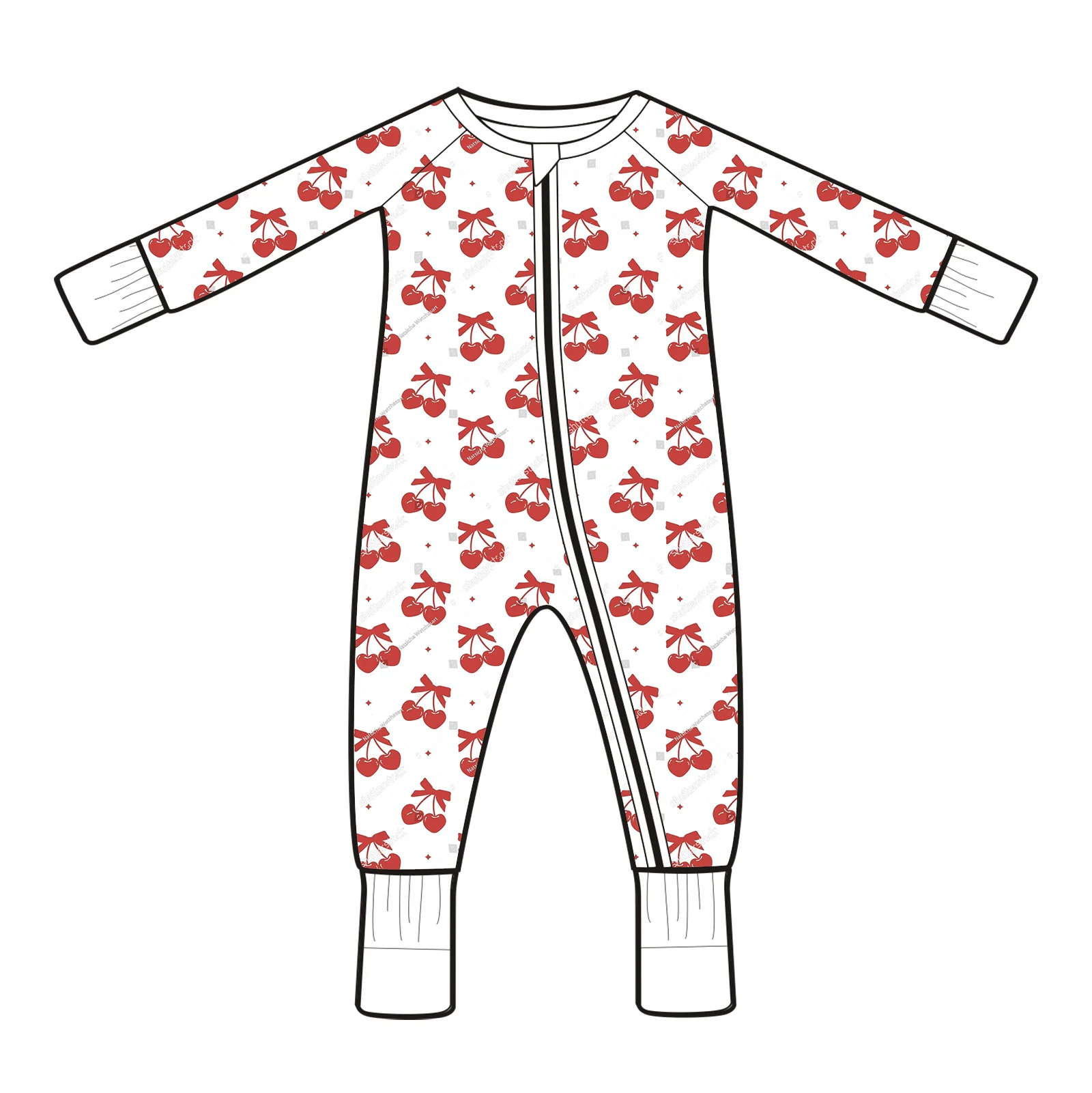 Comfortable Newborn Sleeper with Bamboo Viscose Two Way Zipper Long Sleeves and Folded Feet for Gentle and Cozy Fit