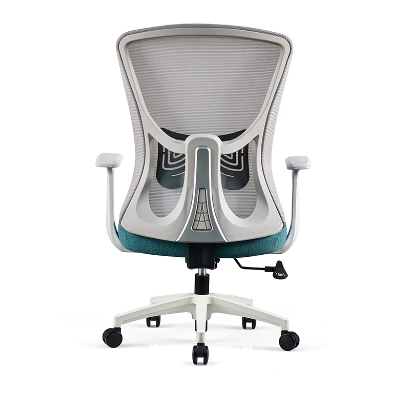 pakistan price wooden high back white net fabric butterfly mechanism office chair for sale in stock