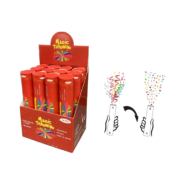 Serpetina Streamer Confetti Popper A4 paper Custom Confetti Shape
