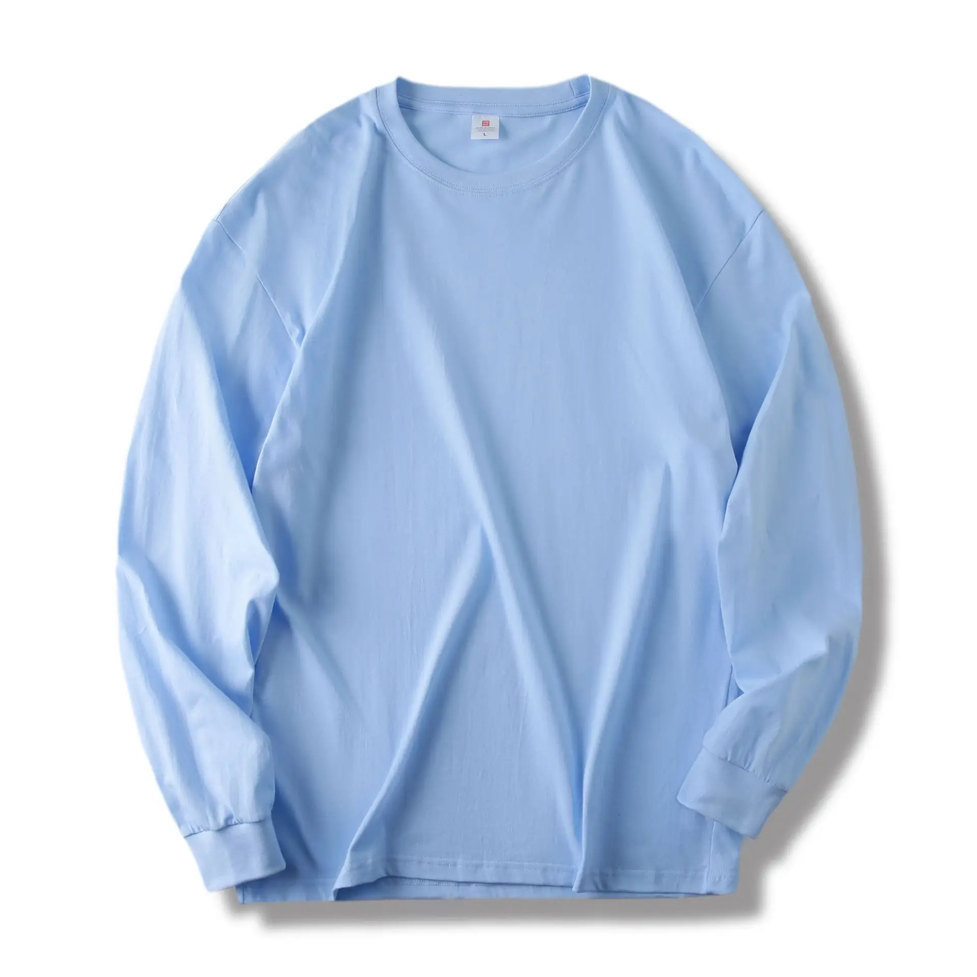 Hot selling 240g 100% pure cotton custom long sleeved T-shirt for women high-quality custom printed long sleeves D16