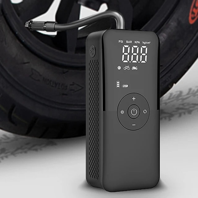 New Design Wireless Smart Portable Handheld Car Air Pump 12v LED Digital Display Mini Electric Tire Inflator