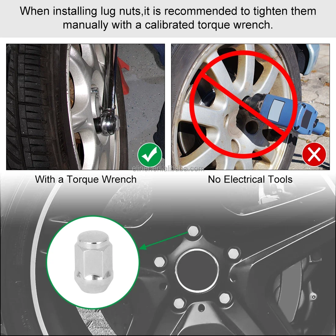 Easily Install Lug Nut Auto Parts Buick Chevrolet Tire Screw Wheel Nut Car Durable Strong Sensitive Automobile Accessories