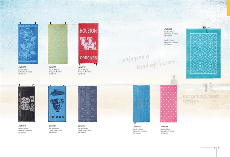 
Double layer custom waterproof pp camping sand free beach folding ma 