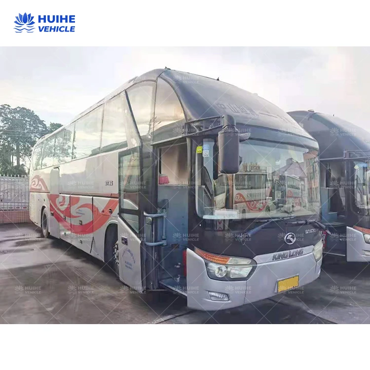  Подержанный короткий школьный автобус Kinglong для saleZK6129 49 сидений