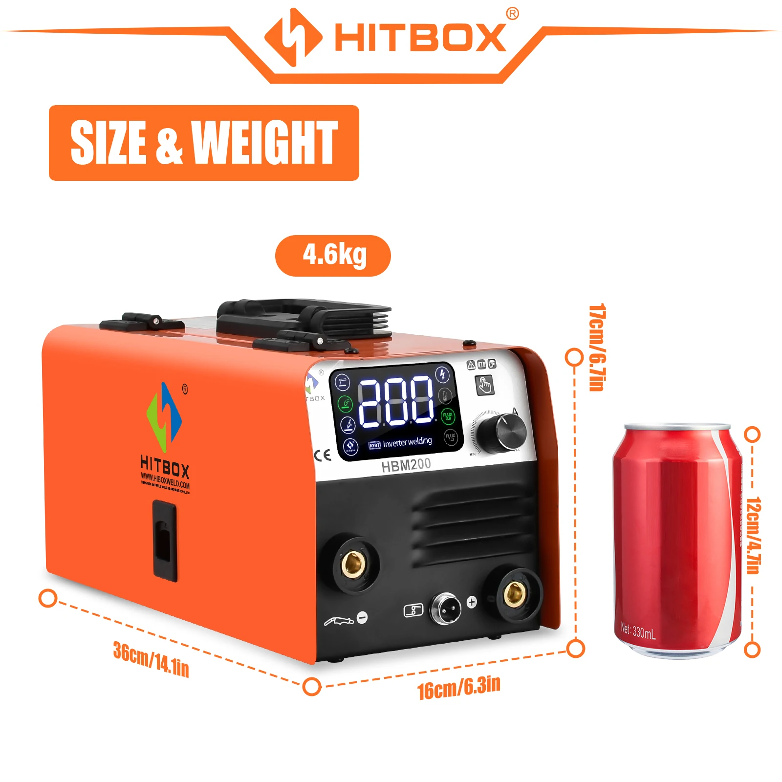HITBOX 3 в 1 MIG сварочный аппарат 120 Ампер нагрузка кг проволока без газа