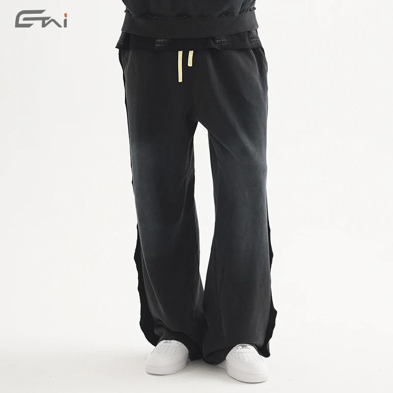 Custom Pant Baggy Casual Flare Sweat Cargo Pants Men Vintage Oversized High Quality Brand Manufacturer Jeans For Mens