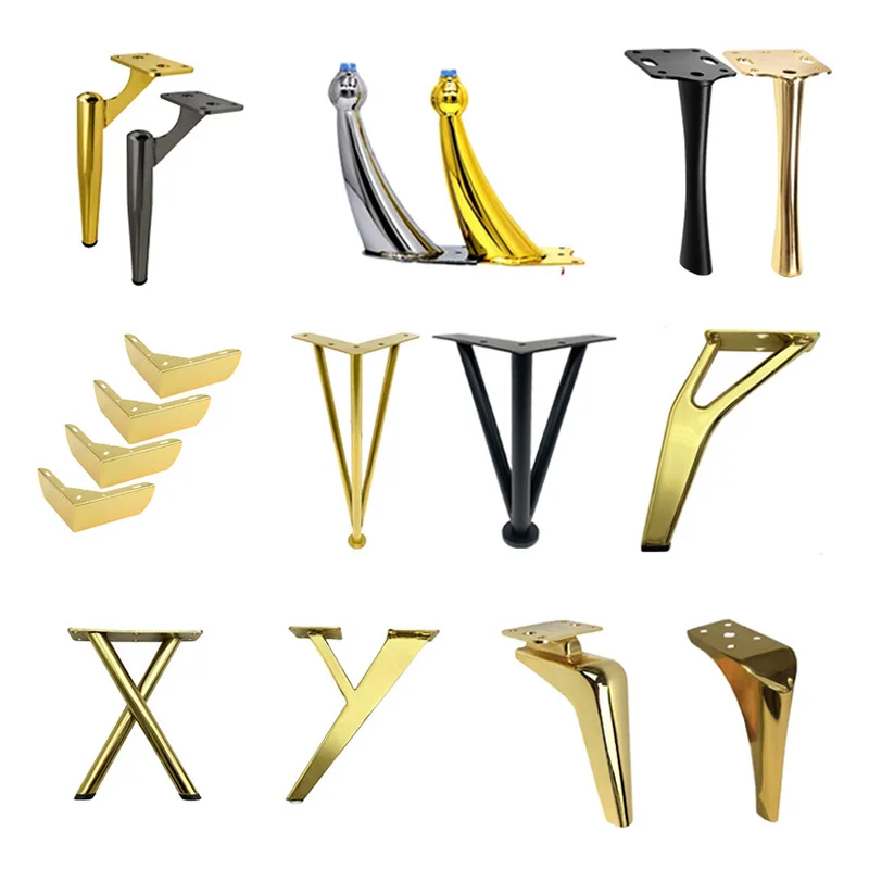 Black Dining Table Support Tea Desk Metal Replacement Feet Steel Sofa Furniture Legs Accessory Furniture Sofa Legs