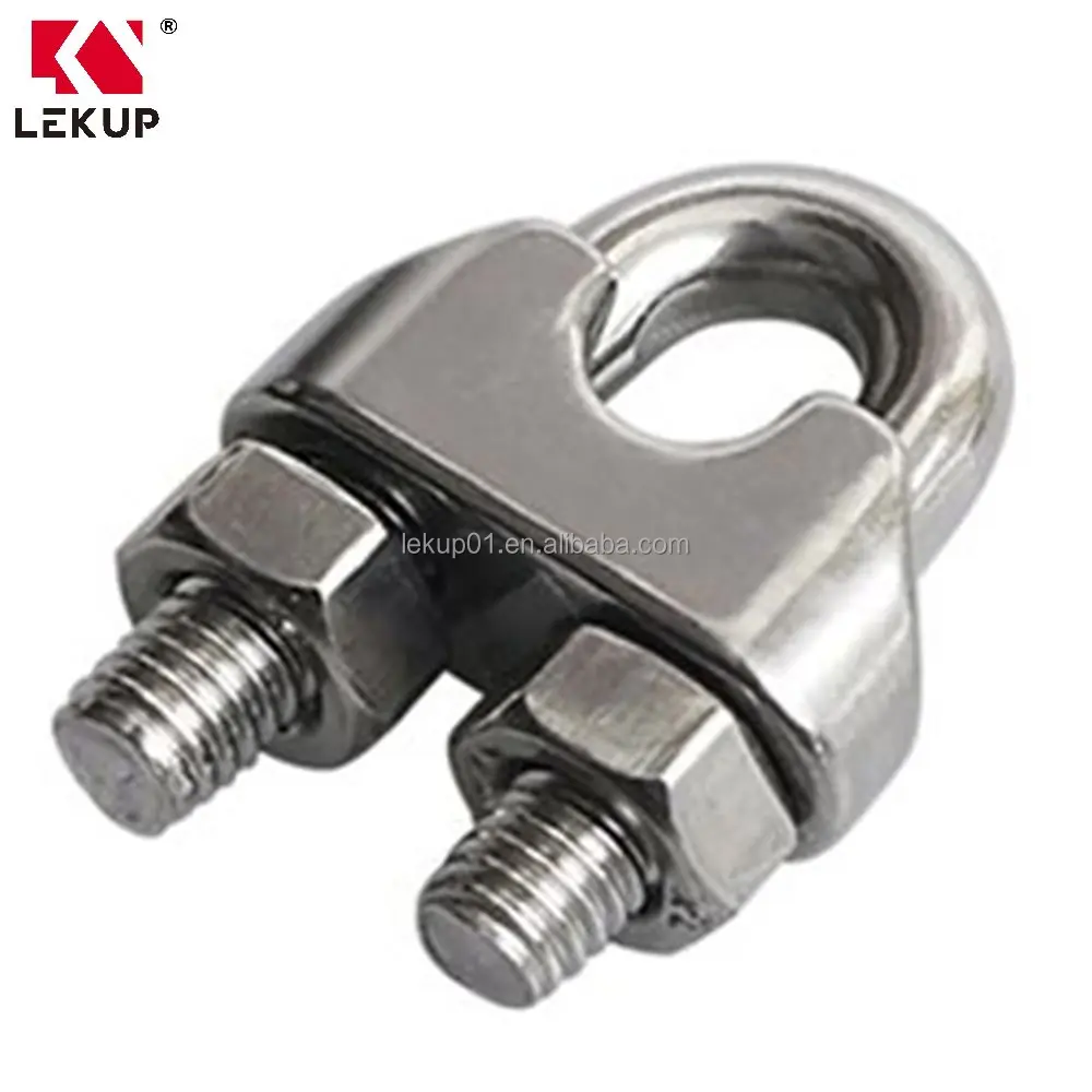 1/2 Inch M12 Wire Rope Clip 304 Stainless Steel U Bolt Saddle Fastener Cable Clamp Clip