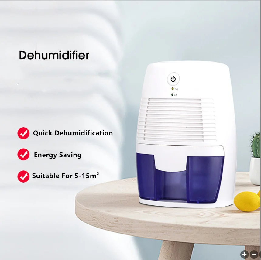 Hot Portable Dehumidifier Mini Dryer High Efficiency Peltier Dehumidifier for Bedroom, Kitchen, Storage room