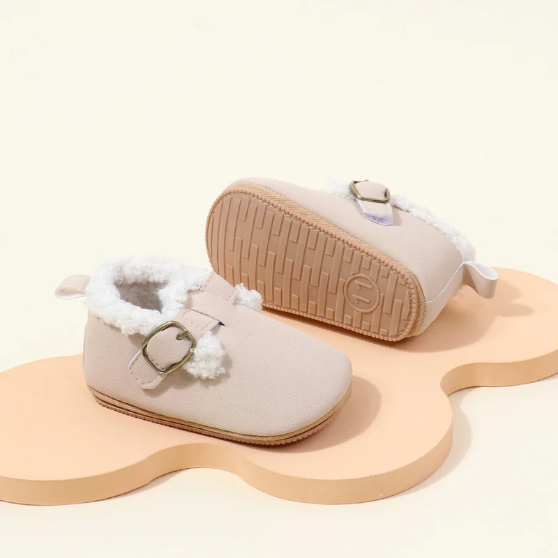 High Quality Unisex Winter Warm TPR Outsole Sneakers for Baby Toddlers Anti-Slippery Features EVA Insole Material for Boys Girls