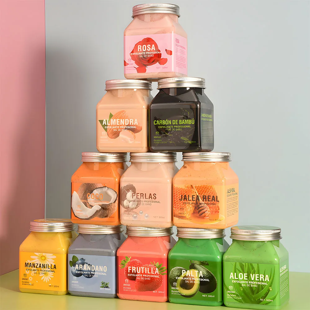 korean oem organic fruit coffee salt body skin care exfoliating bath scrub Whitening sugar body facial scrub Exfoliator