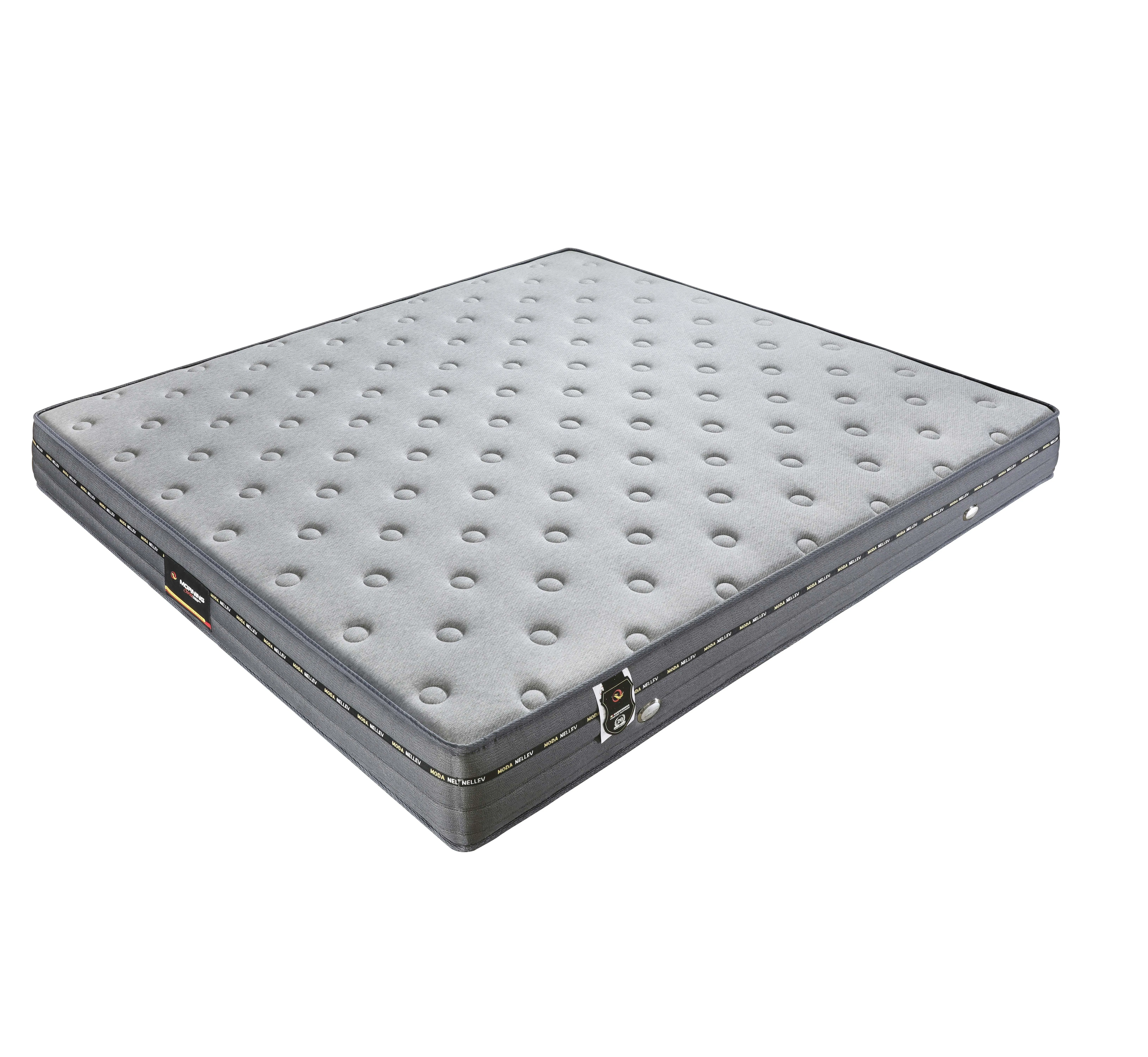 Modern Grey Mattress Cheap Price Pocket Spring Foam Mattress Well Sleep for Bedroom Hotel Apartment Manufactured in Guangdong