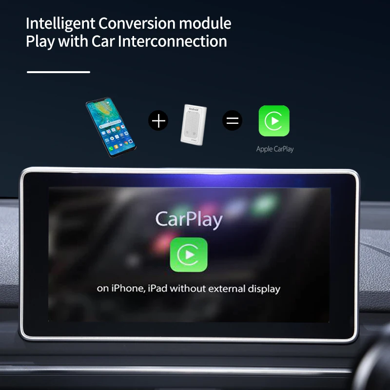 Original Car Wired Carplay to Android Eight Core Car GPS 4+64G USB Car Module AI BOX