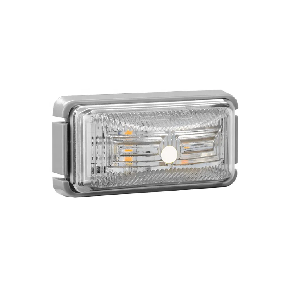 High Quality DOT Rectangle Outline 10-30 Volt LED Trailer Truck Rectangular Side Marker Clearance Lights